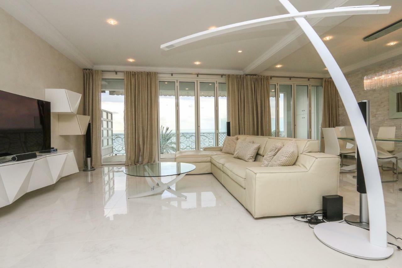 Seafront Modern Apartment Nizza Exterior foto